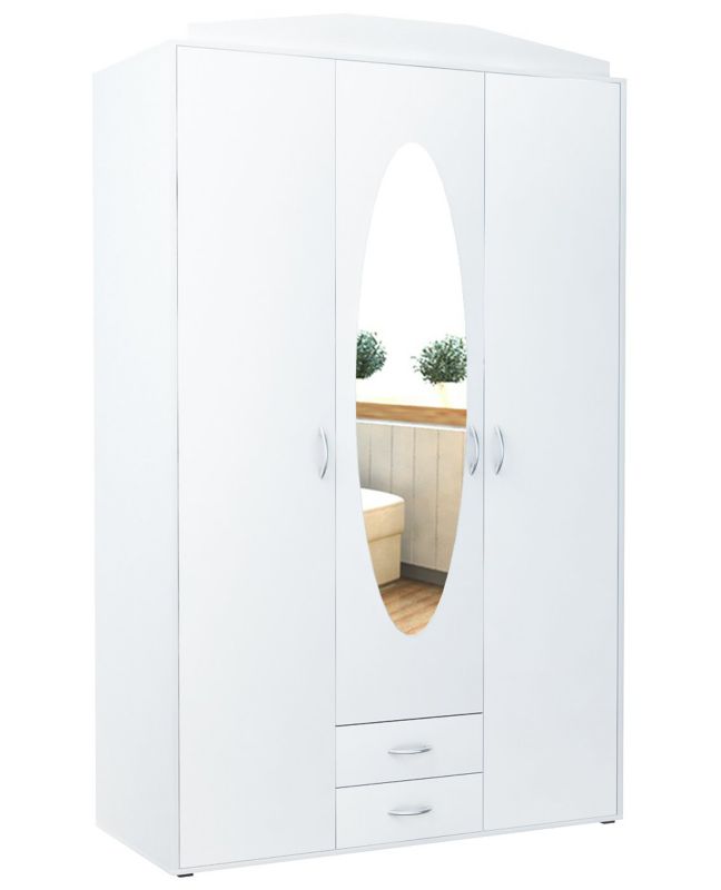 Szafa Matkam 3D2S lustro Rob biały 1 szt.