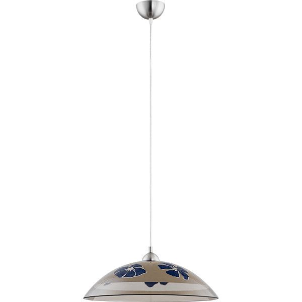 Lampa wisząca Alfa Niebieski 1863 chromowana granatowy-beżowa do kuchni 1xE27 x 15W 1 szt.