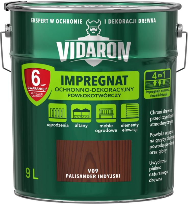 Impregnat do drewna Vidaron palisander indyjski 9 l