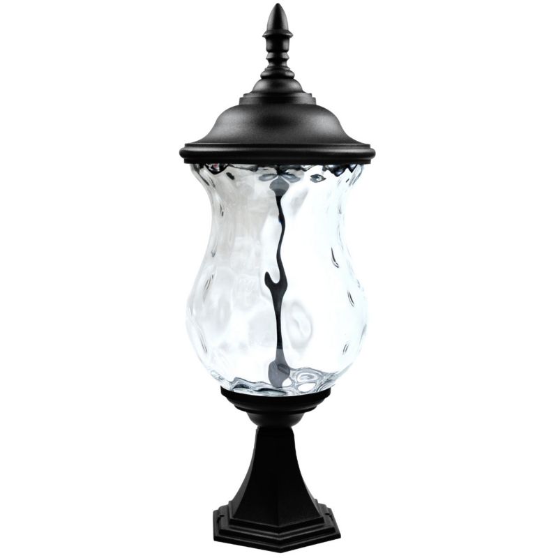 Lampa ogrodowa stojąca Polux Marsylia czarny mat LED 9W 3000K 370lm IP43 wym: 54,4 x 20 x 20 cm aluminium - 1 szt.