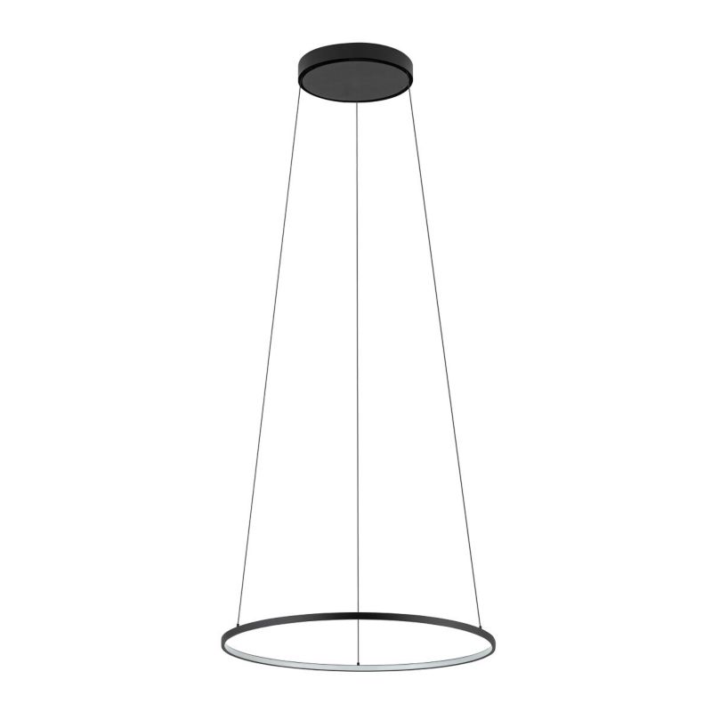 Lampa wisząca Nowodvorski Lighting Circolo Led 8638 czarna ring wbudowany LED 18W 1 szt.