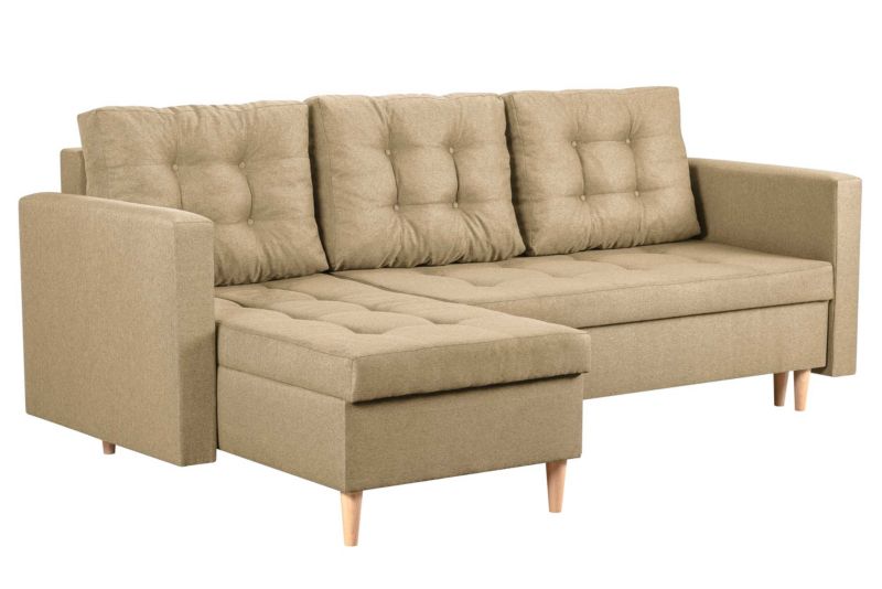 Narożnik skandynawski z funkcją spania Bonni Oslo Beżowy 1 szt.