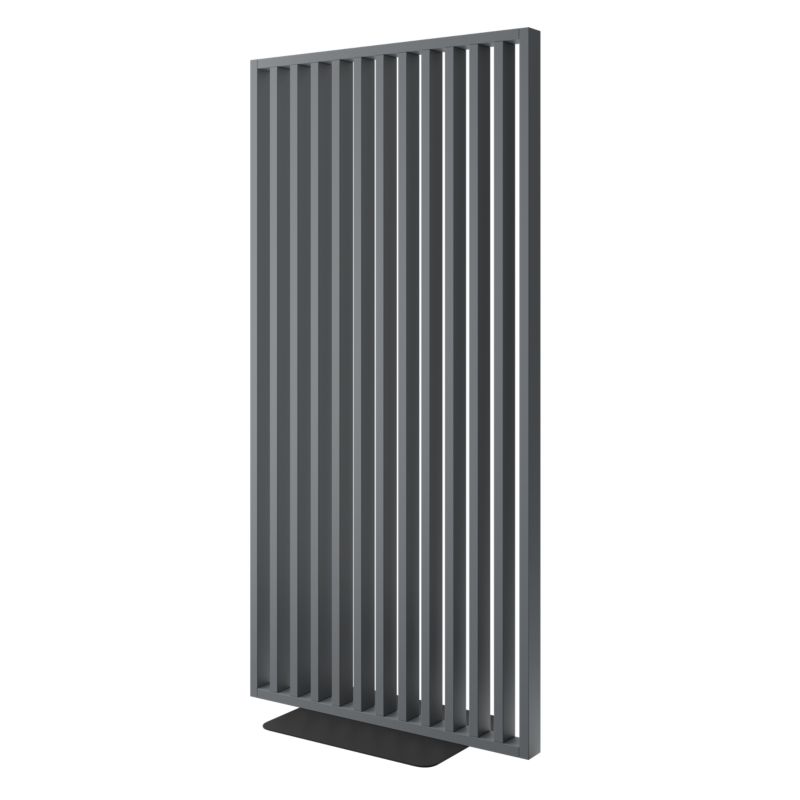 Ścianka Działowa z Podstawą - Gotowy zestaw- Grafit - LAMELE3D - 1 szt.