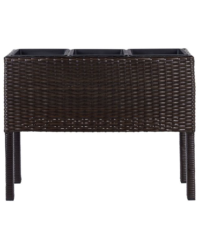 Doniczka na nóżkach Caragana Technorattan 77 cm Ciemnobrązowy 1 kpl