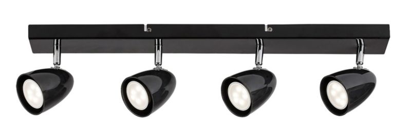 Oprawa sufitowa spot Rabalux Perico czarny 4 x GU10 x IP20 wym: 15 x 60 x 7 cm - 1 szt.