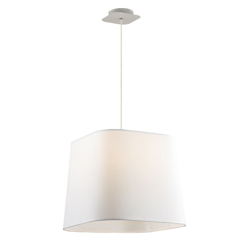 Lampa wisząca Italux Romeo 0876 biała nad stół 1xE27 x 60W 1 szt.