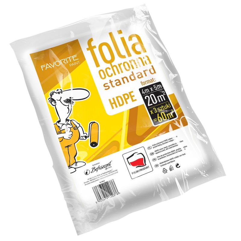 Folia malarska Befaszczot 4 x 5 mb 3 szt.