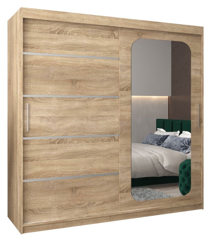 Szafa przesuwna Garderoba Abiks PROMO V2 200 sonoma/sonoma 1 szt.