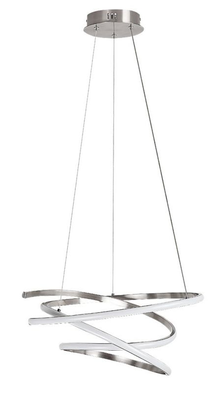 Żyrandol Rabalux Esilda chrom satynowany-biały wym: 100 x 50 x 50 cm wbudowany LED 42W 1 szt.