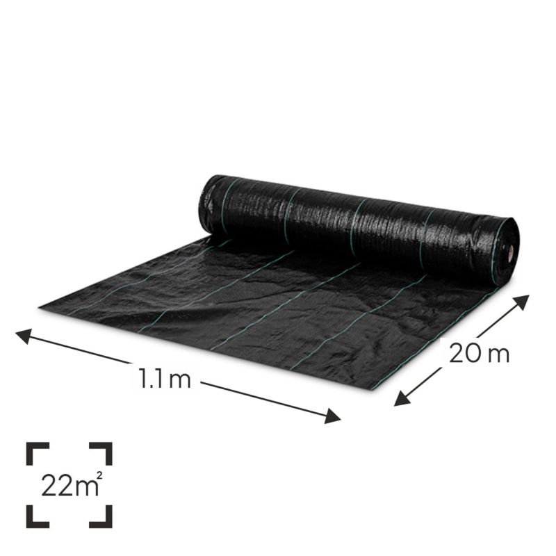 Agrotkanina AGROWIG 100g czarna minirolka, Wigolen, 1,1 m, 20 m, 1 szt.