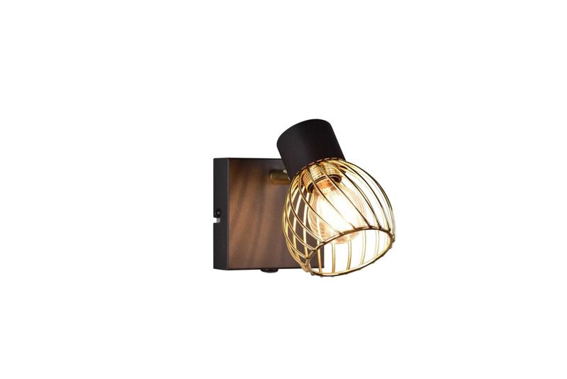 Lampa wisząca RL Ardon czarno-złota wym: 16 x 9 x 11 cm 1xE14 x 1 szt.