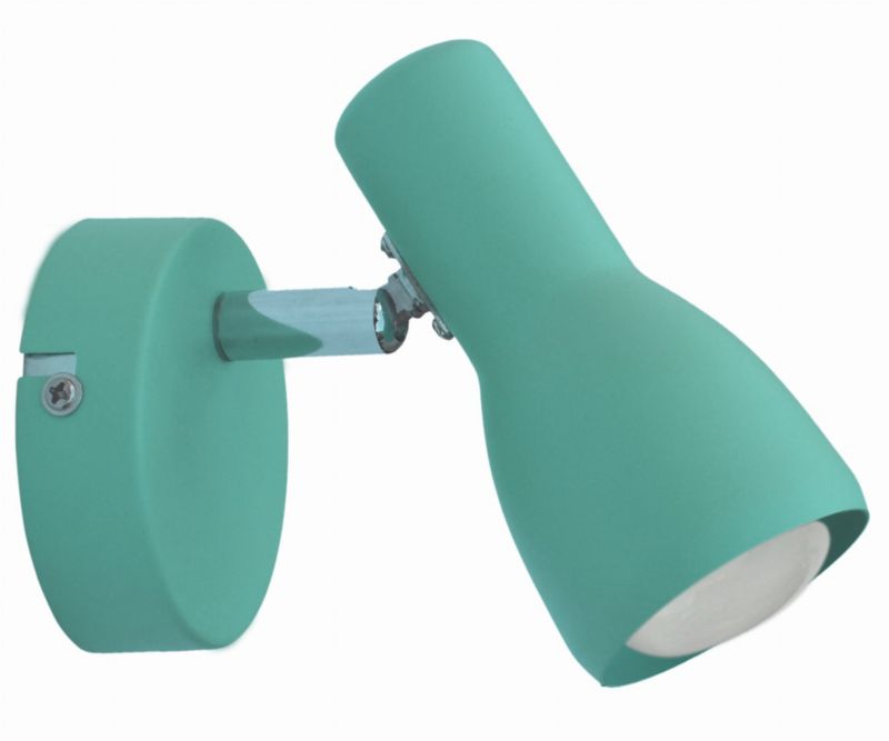 Kinkiet ścienny Candellux Picardo turkusowo-srebrny 1 x E14 x 40W IP20 wym: 12 x 8 x 15 cm - 1 szt.