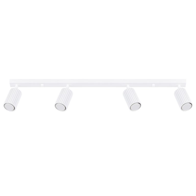 Reflektor spot Sollux Lighting Karbon biały 4 x GU10 x IP20 wym: 16,5 x 81 x 6,5 cm - 1 szt.