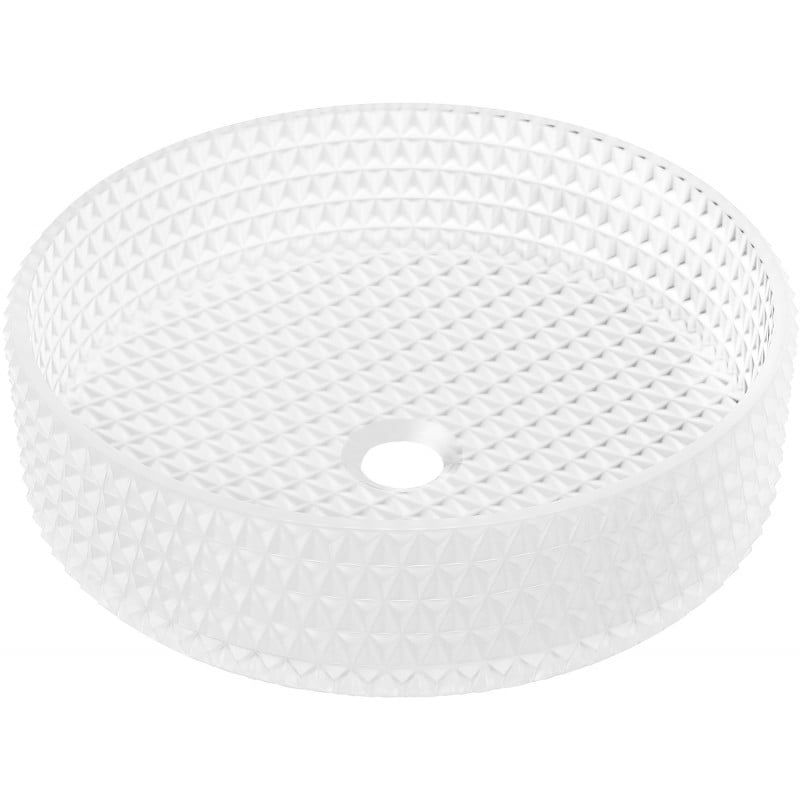 Umywalka nablatowa Mexen Aura transparent 39,5 x 39,5 cm 1 szt.