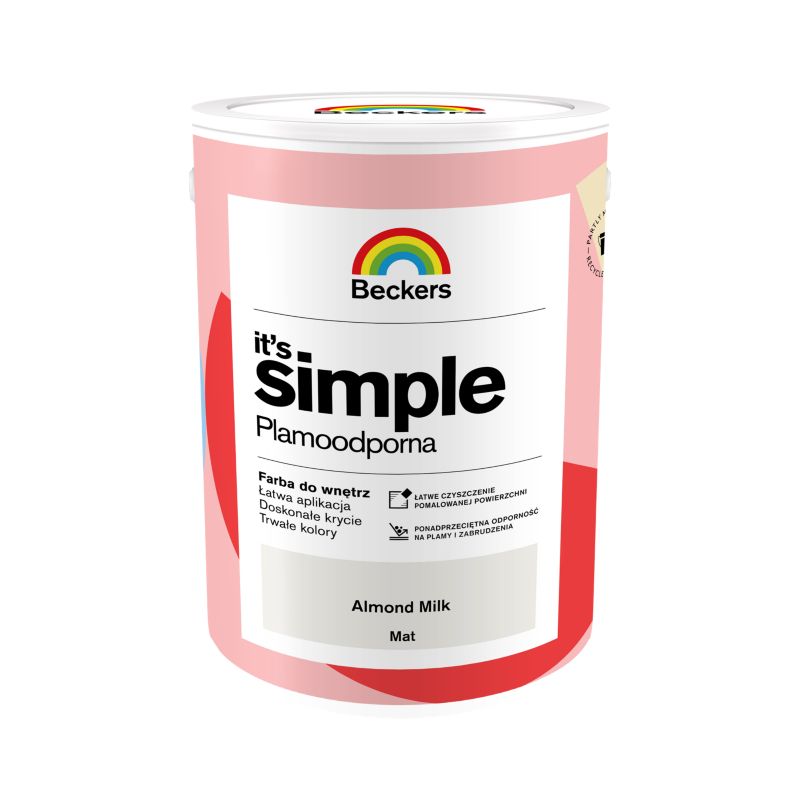 Farba kolorowa Beckers It's Simple almond milk 5 l