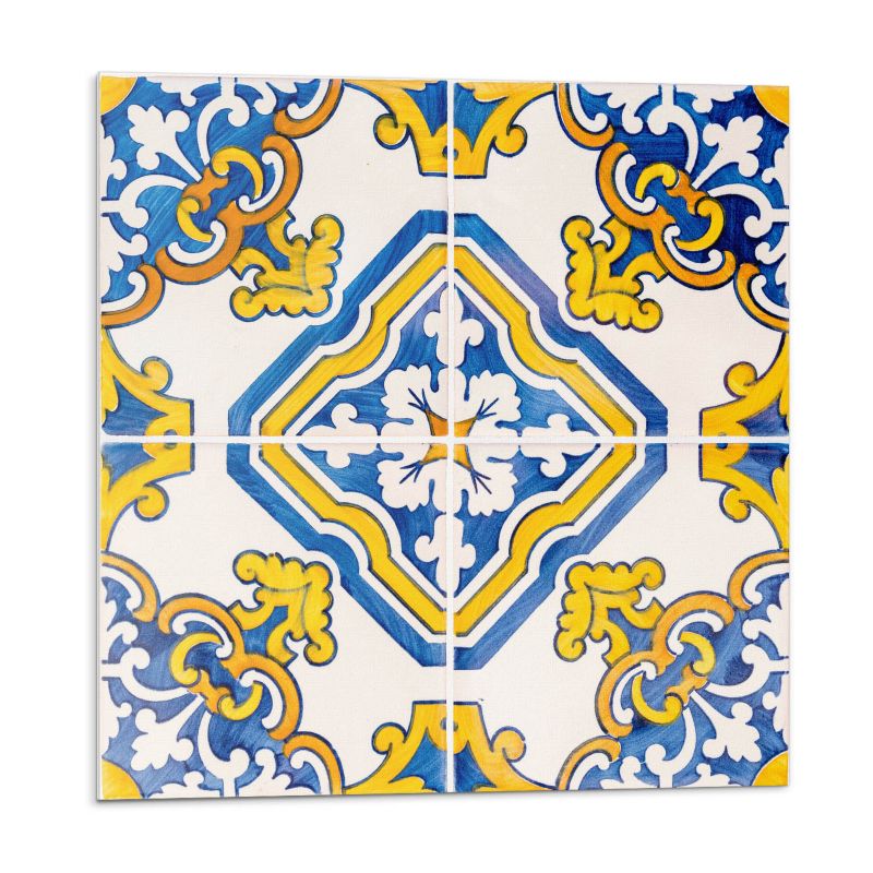 Kafelki samoprzylepne Wallfluent 50x50 cm Mozaika z florystycznymi akcentami 4 szt.