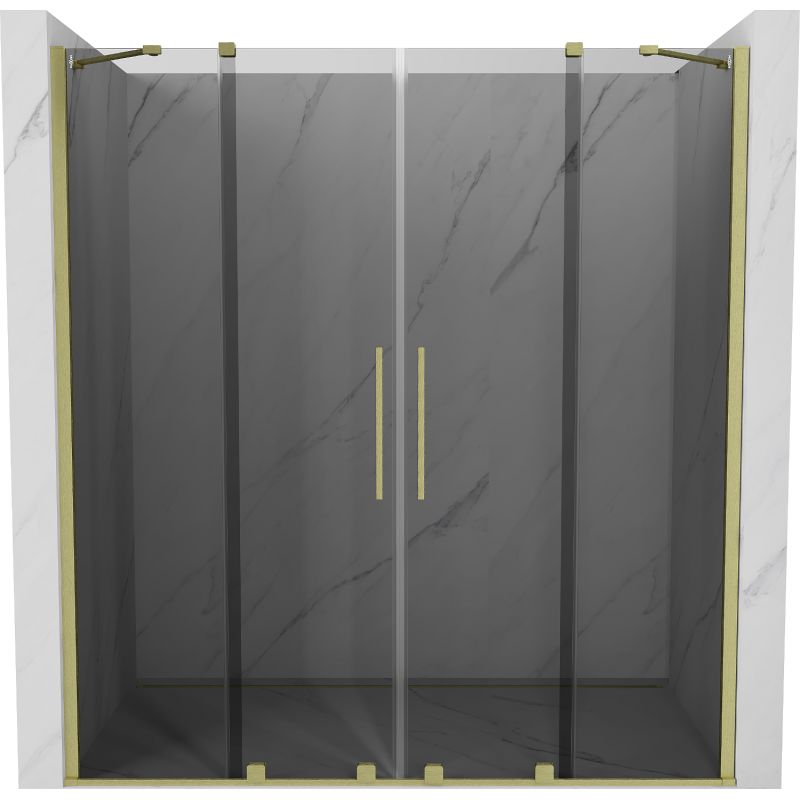 Drzwi prysznicowe przesuwne Mexen Velar grafitowe 200x200 cm 1 szt.