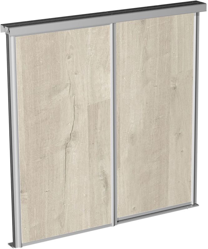 Zestaw do 2 drzwi przesuwnych Valcomp Mars srebrny 2000 mm