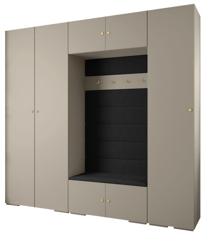 Garderoba do przedpokoju Abiks INOVA 2 Z8 kaszmir+złoty+manila18 1 szt.