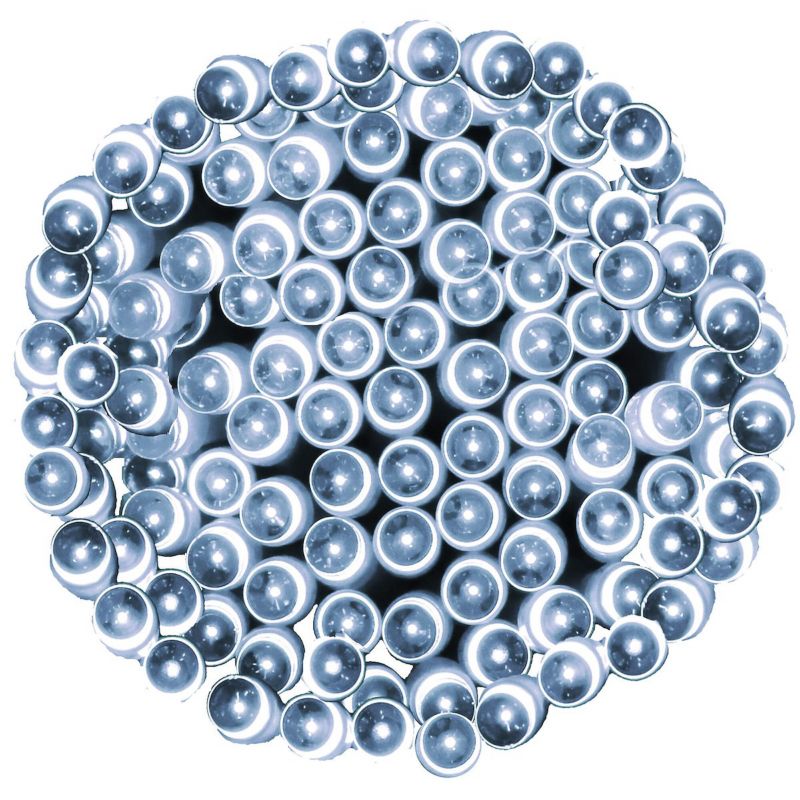 Lampki choinkowe Springos 50 Led na baterie zimny biały z programatorem 1 szt.