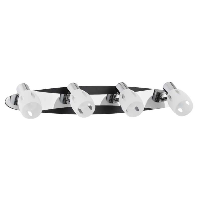 Kinkiet ścienny Alfa Albedo chromowany biały-czarny 4 x E14 x 10W IP20 wym: 13 x 58 x 13 cm - 1 szt.