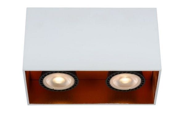 Reflektor sufitowy Lucide Bodibis biało-złoty 2 x GU10 x 50W IP20 wym: 16,6 x 8,3 cm - 1 szt.