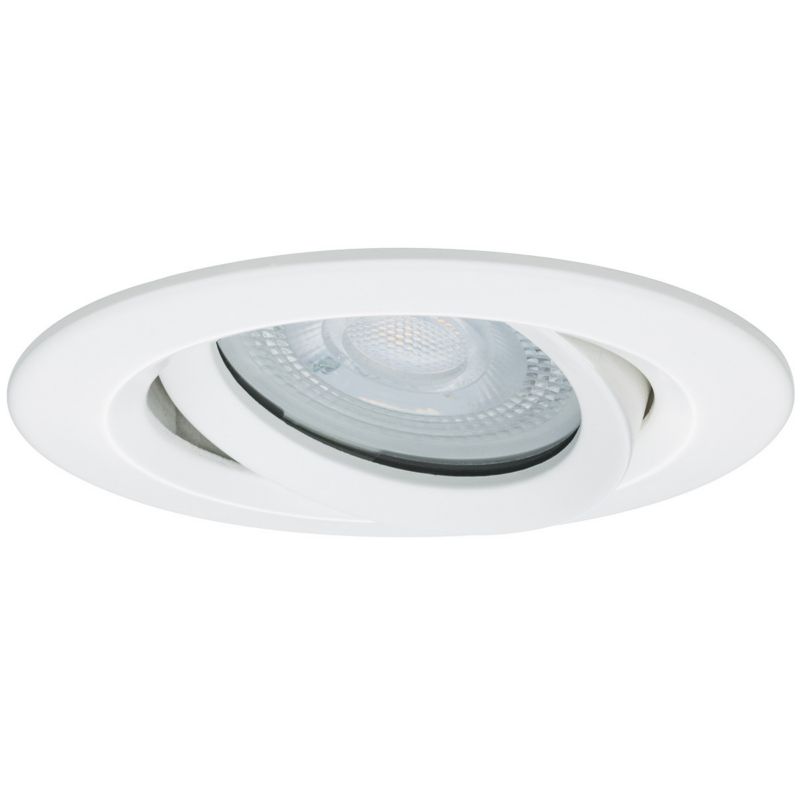 Oprawa wpuszczana Light Prestige Lagos łazienkowa biała ruchoma 1 x GU10 x 50W IP65 wym: 4,5 x 7,7 x 7,7 cm okrągła - 1 szt.