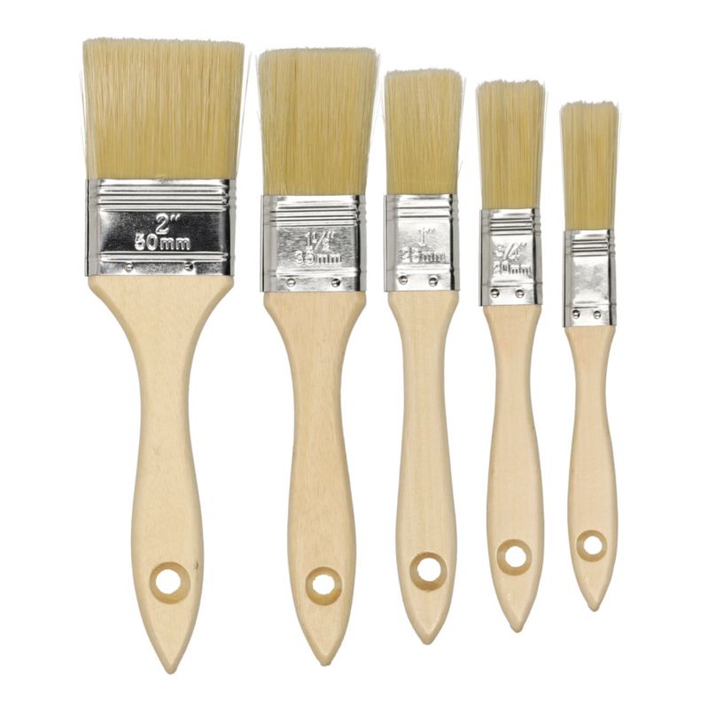 Zestaw 5 pędzili płaskich Favorite