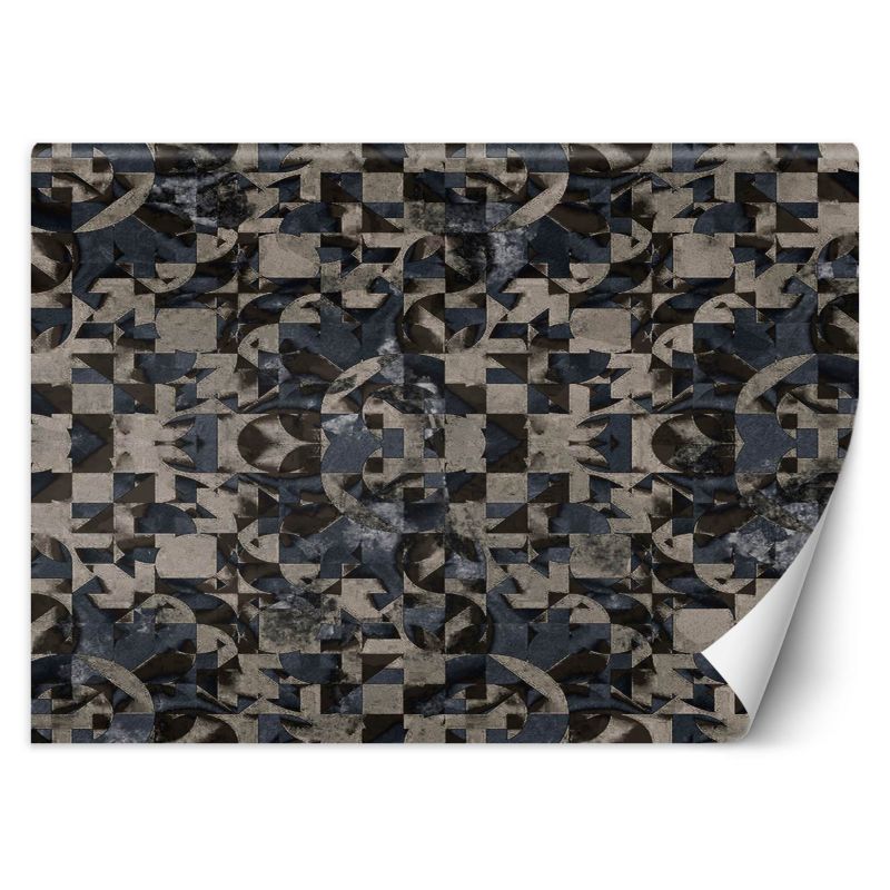 Fototapeta Feeby Szaro brązowa fantazja geometryczna 350x245 1 szt