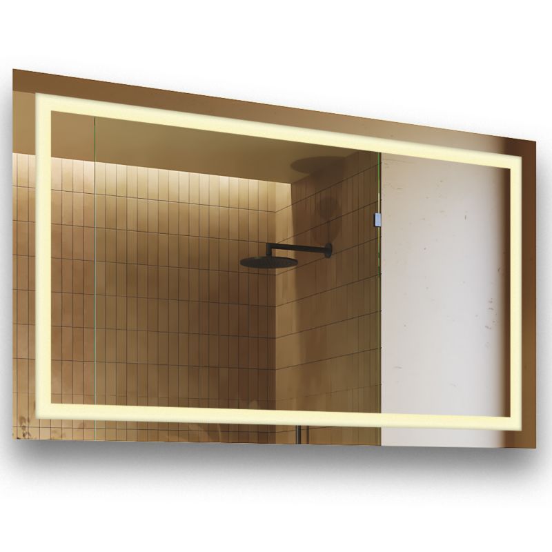 Lustro łazienkowe LED Artforma 120x70 Poziome Lustro podświetlane Barwa Ciepła 1 szt.