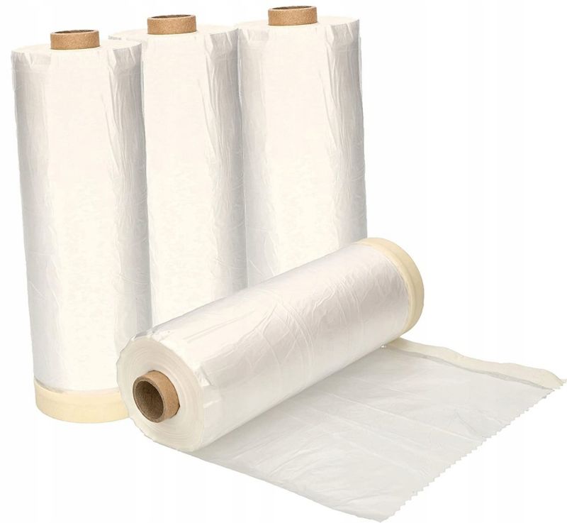 Folia ochronna KOTARBAU 195x33 malarska z taśmą 4 szt.