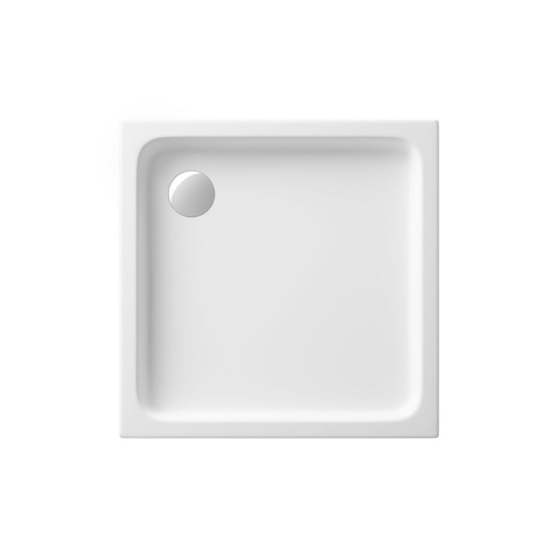 Brodzik Cersanit Tako 80x80 cm biały, kwadratowy, akrylowy, zestaw montażowy, 1 szt.