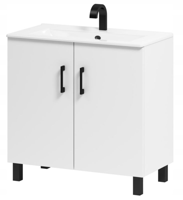 Szafka łazienkowa ADK Meble Viki pod umywalkę 80 biała 1 szt.