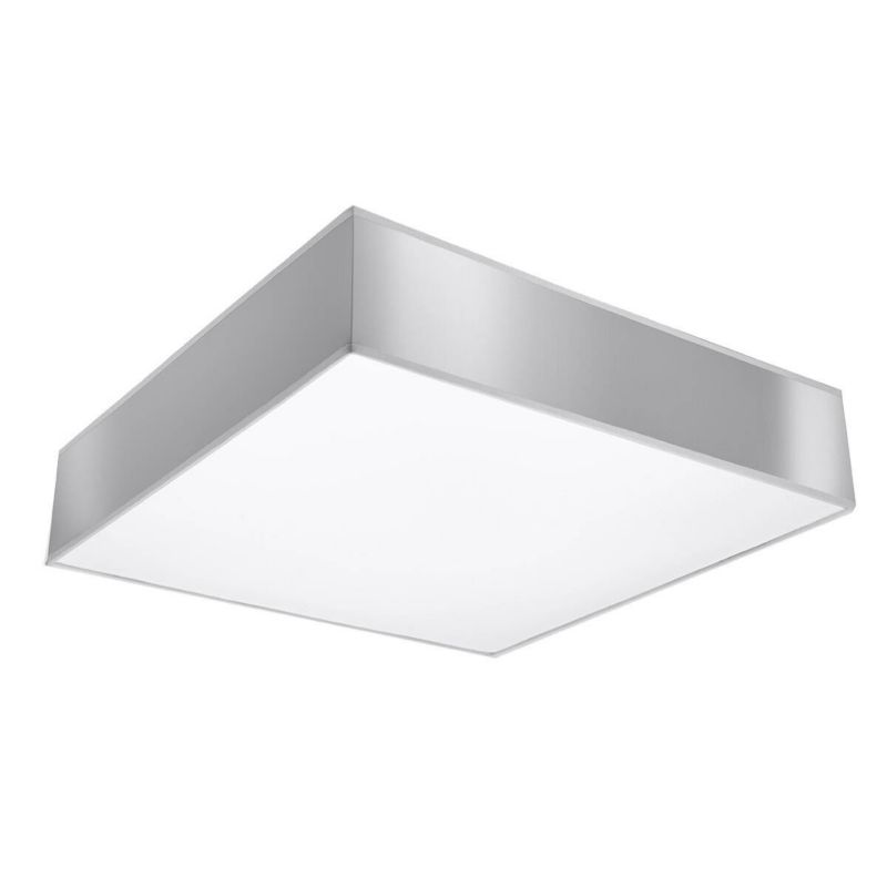 Plafon sufitowy nowoczesny Sollux Lighting Horus szary 4 x E27 x 15W IP20 wym: 11 x 55 x 55 cm - 1 szt.