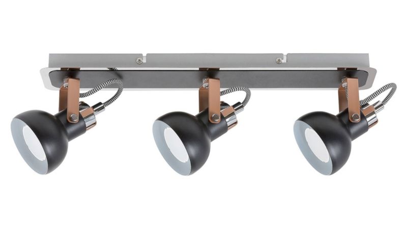 Oprawa sufitowa Rabalux Balzac czarny matowy 3 x GU10 x 35W IP20 wym: 18 x 43 x 15 cm - 1 szt.