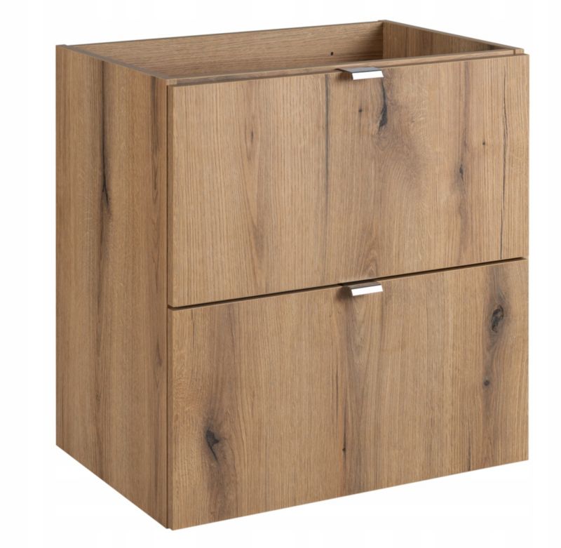 Szafka łazienkowa Furnidea pod umywalkę 50 cm wisząca Dąb Coast Evoke 2 drzwi 1 szt.