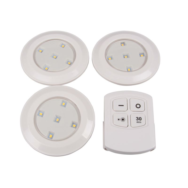 Lampki podszafkowe 3x LED MasterLED z pilotem 4000K 1szt.