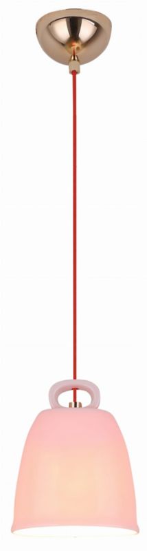 Lampa sufitowa wisząca Candellux Sewilla miedziano-różowa wym: 123 x 15 x 10 cm 1xE27 x 40W 1 szt.