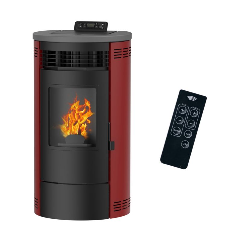 Piec na pelety Sannover Flavia Air 15 kW Bordeaux 1 szt.