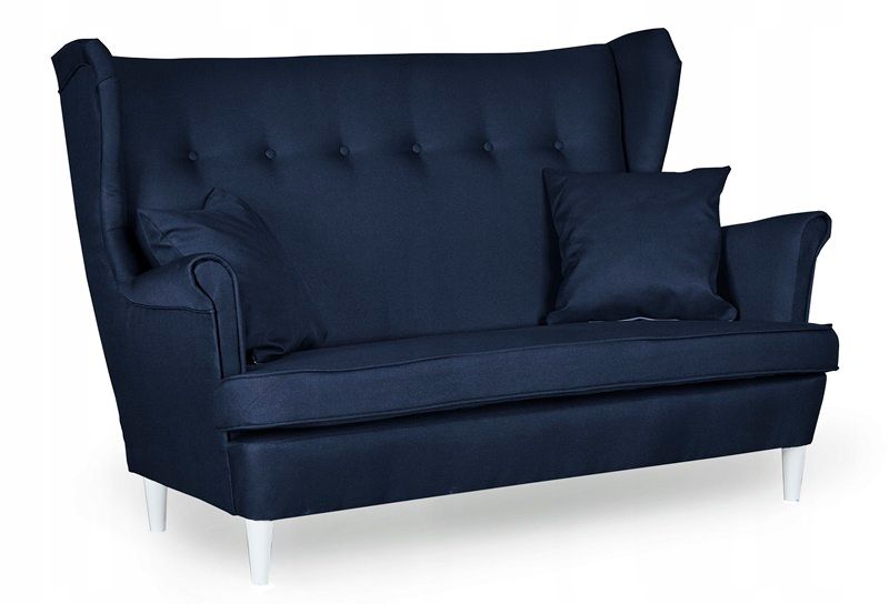 Sofa uszak do salonu nierozkładana Family Meble Ari niebieska 1szt