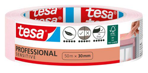 Taśma malarska Tesa Washi 14 dni 30 mm x 50 m różowa