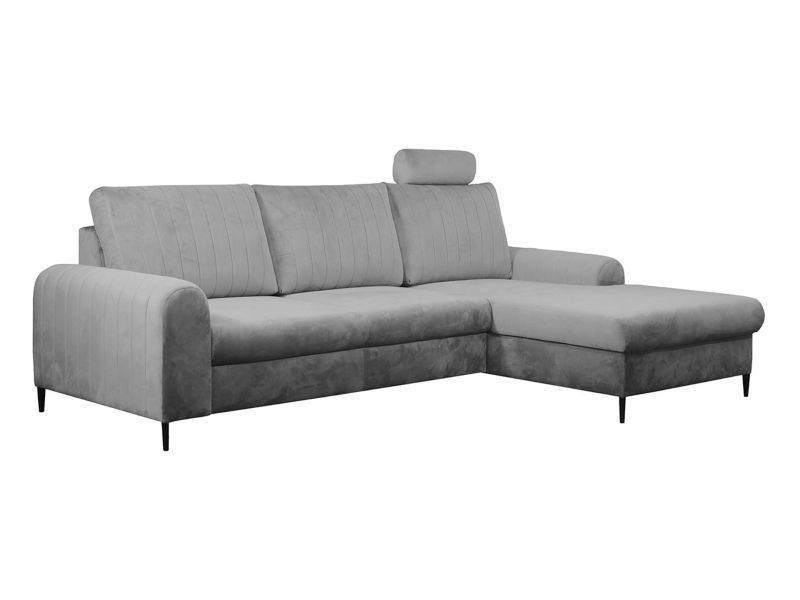 Narożnik z funkcją spania MIRJAN 24 Monaco prawy jasny szary 1 szt.