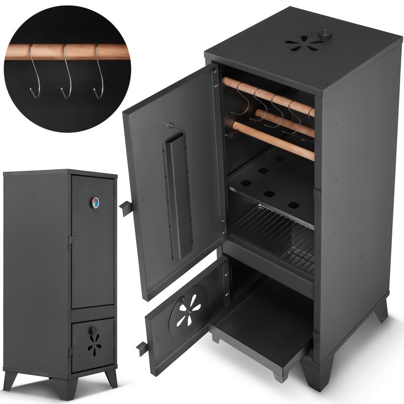 Wędzarnia ogrodowa STALOWA spawana HIGHER 2w1 GRILL i WĘDZENIE 1 szt