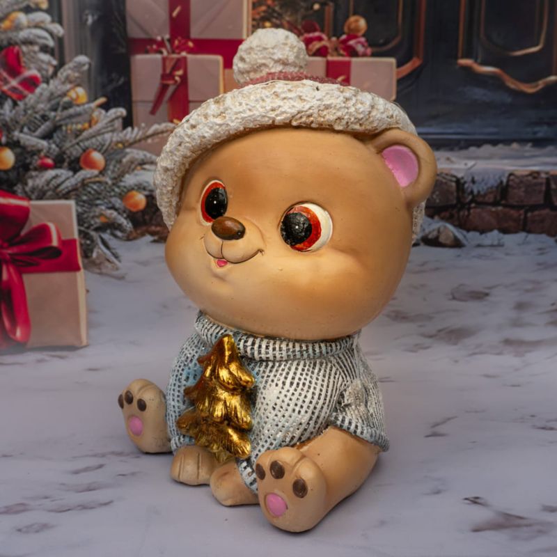 Figurka mały dekoracyjna piesek, Solis Decor by Aleksandra Sobota, 32,5 cm, 1 szt.