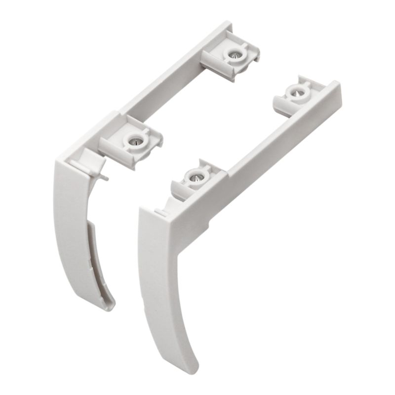 Zaślepka szyny GoodHome Thira biała 2 szt.