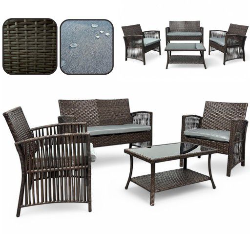 Zestaw mebli ogrodowych Moja Ogrodownia Murcja brąz 1 kpl.