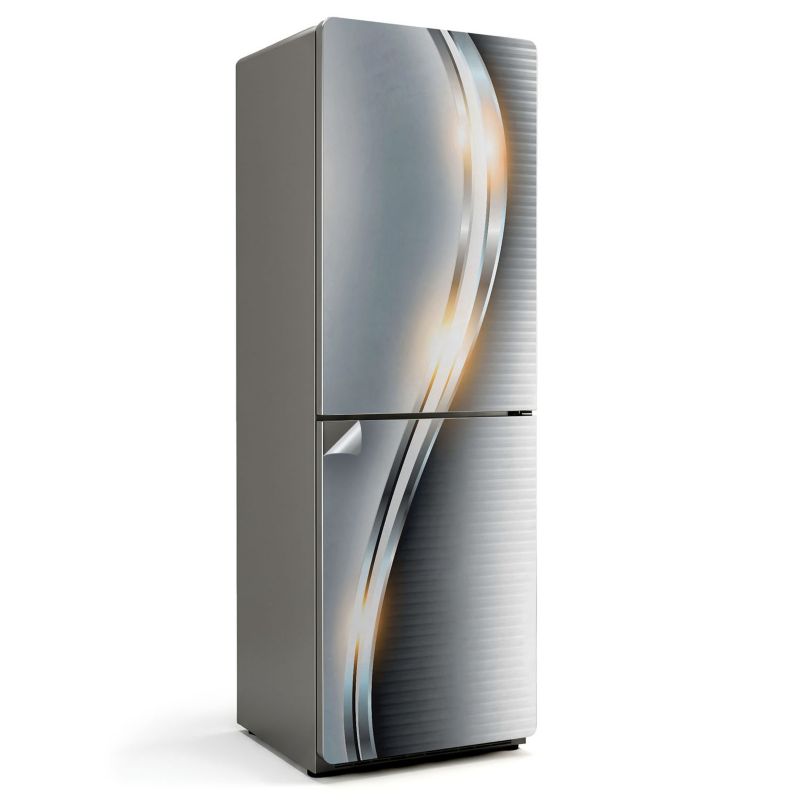 Folia Ozdobna Na Lodówkę Wallfluent 60x180 cm Nowoczesny wzór falisty 1 szt.