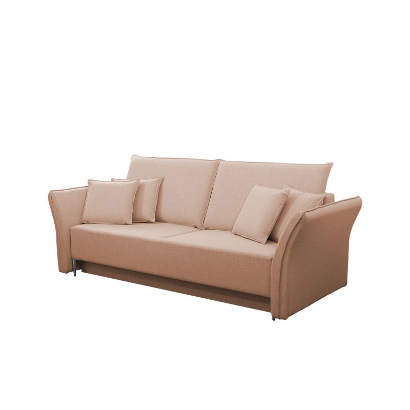Sofa z funkcją spania MIRJAN 24 Bregi brzoskwiniowy + srebrny 1 szt.