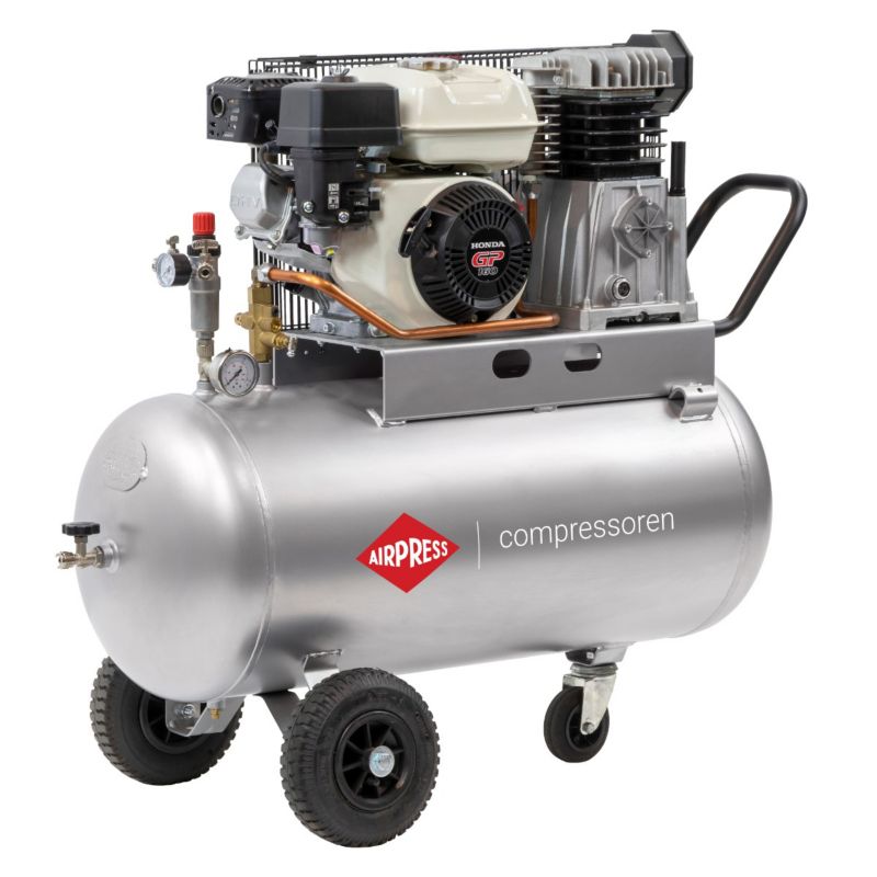Kompresor spalinowy dwutłokowy BM 100/410 Airpress (Honda GP160) 10 bar 4.8 KM/ 3.6 kW 247 l/min 100 l 1 szt.