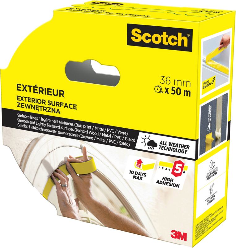 Taśma malarska Scotchblue zewnętrzna 36 mm x 50 m